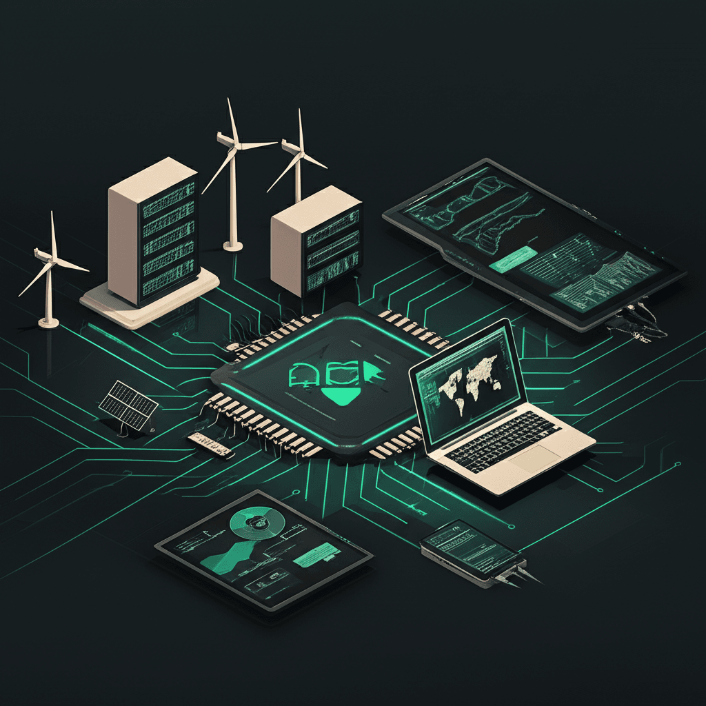 Sustainable business illustration